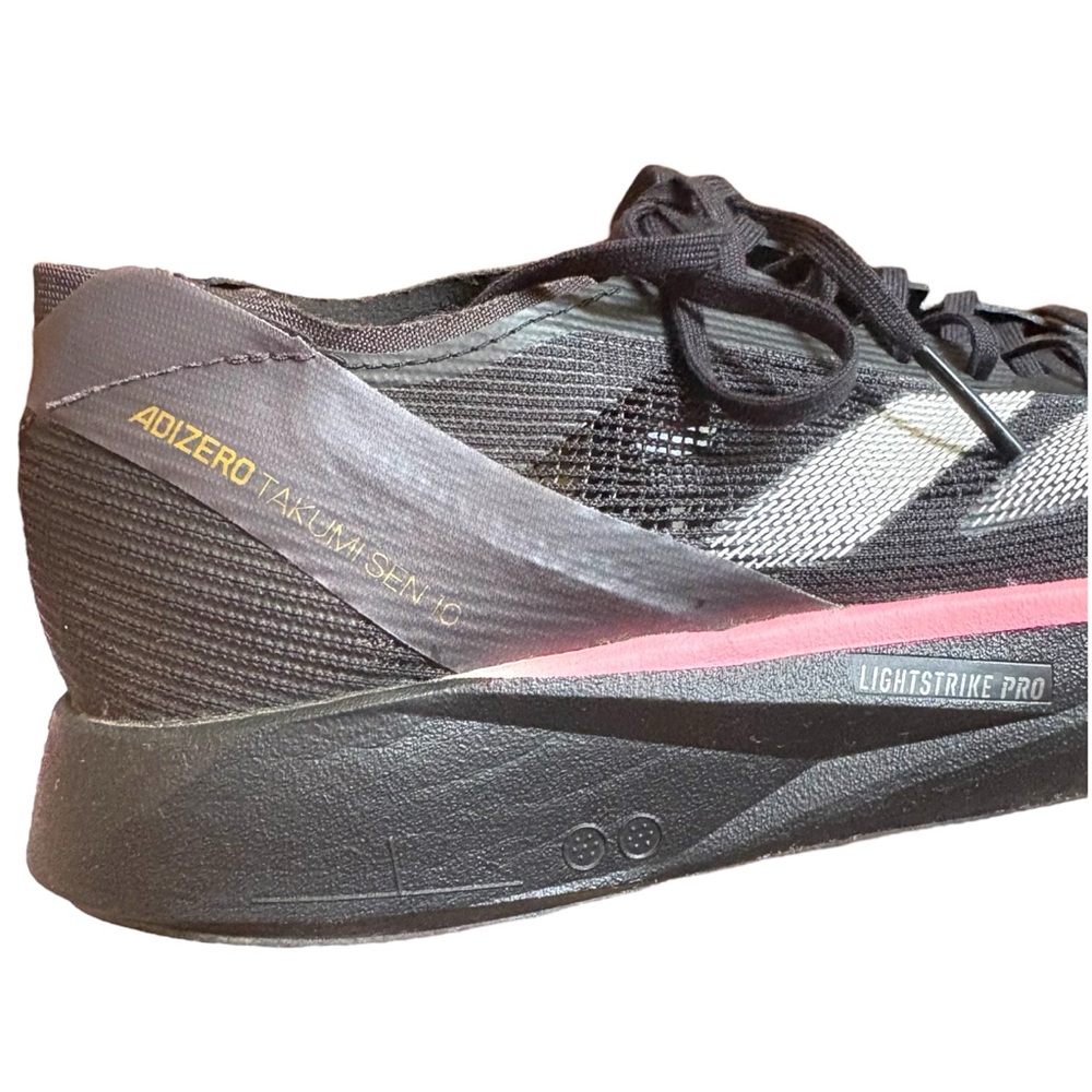Adidas Women's Adizero Adios Pro 3 Running Shoes 7 NEW Black, Orange, & Pink - Picture 5 of 6